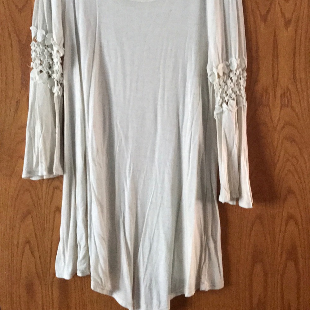 Oatmeal colored tunic top